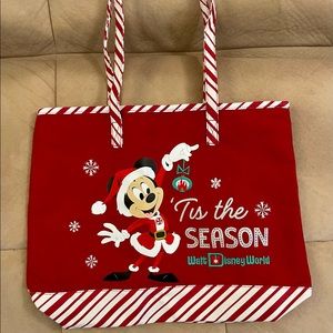 Walt Disney World Holiday Season Canvas Tote New